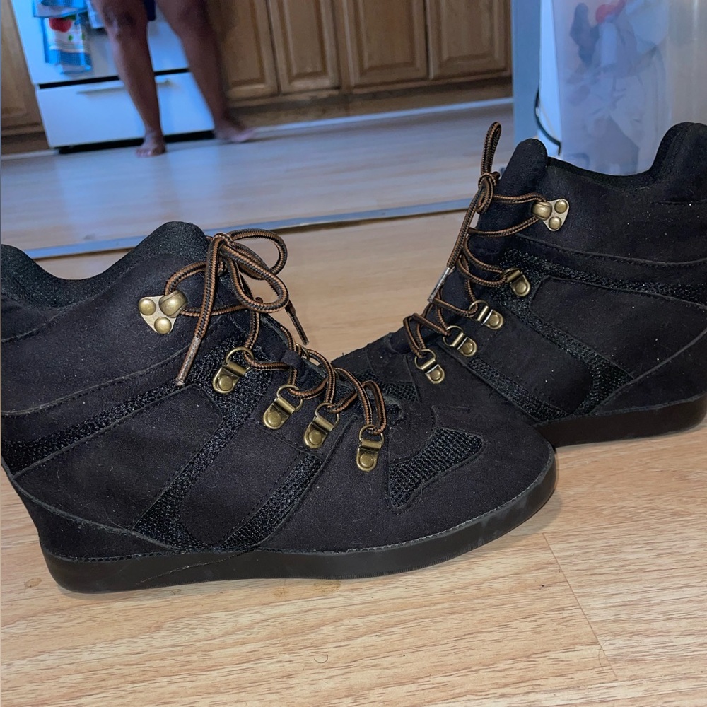 Inner high heal casual ankle boots